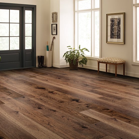 This is a picture of an entry way with imperial pecan flooring in the color millet.