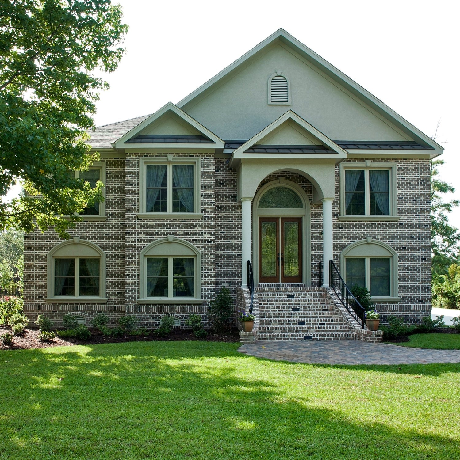 an exterior shot of a house build