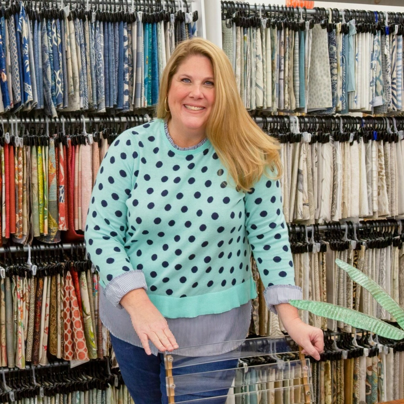a picture of stacey lyon interior designer