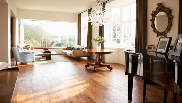 engineered hardwood flooring in living space