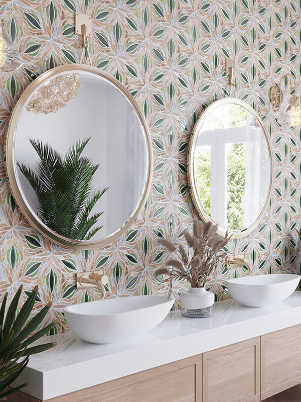 Decorative mosaic wall tile from Floor Authority