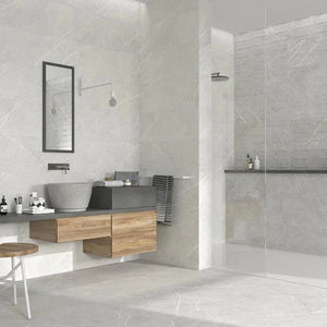 camden white tile in a shower/bathroom