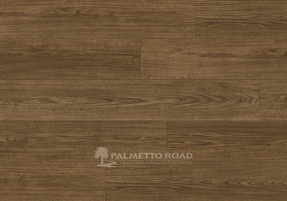 This is an up-close image of the laminate flooring, Trailblazer in the color tanner trail