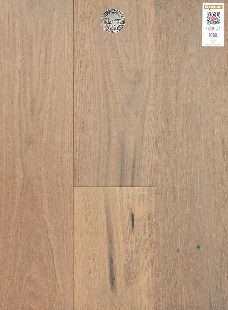 Hardwood flooring by Provenza in the color appeal which is apart of the Affinity collection