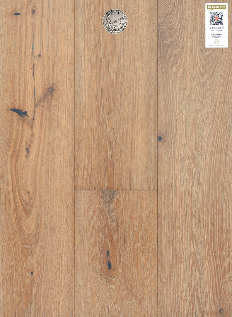 Hardwood flooring by Provenza in the color charmed which is apart of the Affinity collection